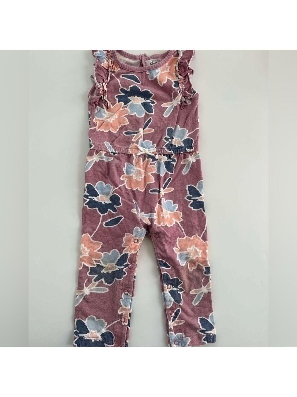 🩵4/$20 Carter's Pink and Blue Floral Jumpsuit
